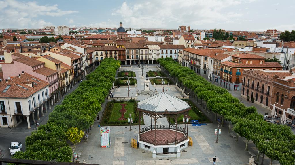 Aerial view of Plaza Cervantes