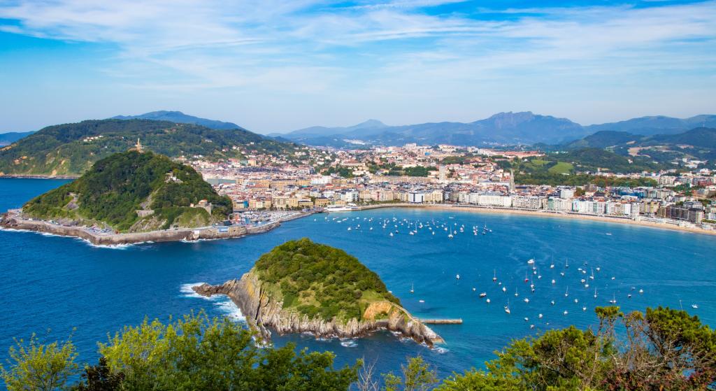 San Sebastian aerial view